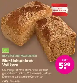 Denn's Biomarkt Bio-Einkornbrot Vollkorn Angebot