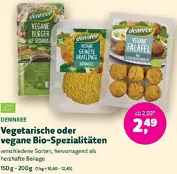Denn's Biomarkt Vegetarische oder vegane Bio-Spezialitäten Angebot