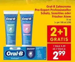 Interspar Oral-B Zahncreme Pro-Expert Professioneller Schutz, Sensitive oder Frischer Atem Angebot