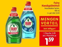 Interspar Fairy Handspülmittel Angebot