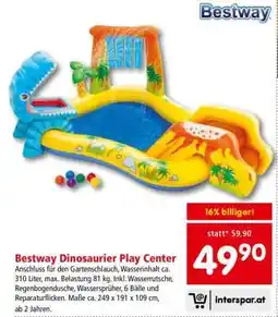 Interspar Bestway Dinosaurier Play Center Angebot