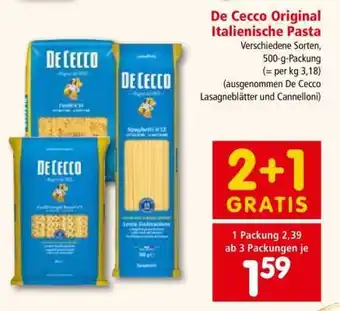 Interspar De Cecco Original Italienische Pasta Angebot
