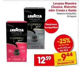 Interspar Lavazza Maestro Classico, Ristretto oder Crema e Gusto Angebot