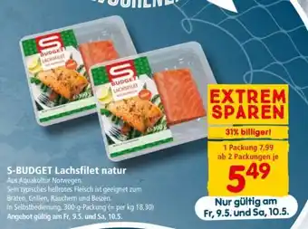 Interspar S-BUDGET Lachsfilet natur Angebot