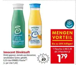 Interspar Innocent Direktsaft Angebot