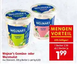Interspar Wojnar's Gemüse- oder Wurstsalat Angebot