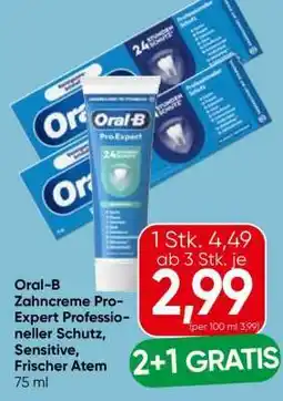 Eurospar Oral-B Zahncreme Pro-Expert Professioneller Schutz, Sensitive, Frischer Atem Angebot