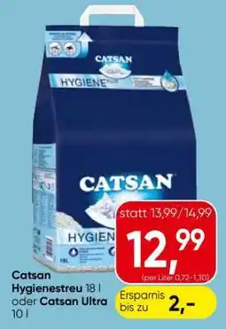 Eurospar Catsan Hygienestreu 18 l oder Catsan Ultra 10 l Angebot