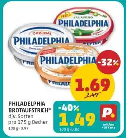 PENNY PHILADELPHIA BROTAUFSTRICH Angebot