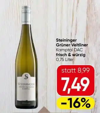 Eurospar Steininger Grüner Veltliner Angebot