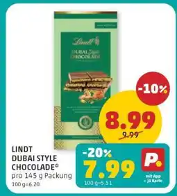 PENNY LINDT DUBAI STYLE CHOCOLADE Angebot