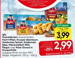 Eurospar IGLO FISCHSTÄBCHEN Angebot