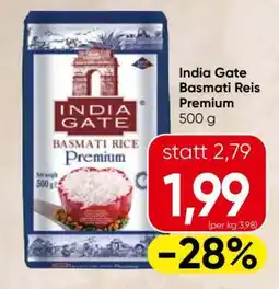 Eurospar India Gate Basmati Reis Premium Angebot