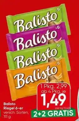 Eurospar Balisto Riegel 6-er Angebot