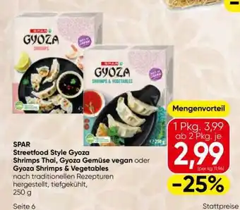 Eurospar SPAR Streetfood Style Gyoza Angebot