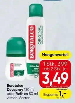 Spar Borotalco Deospray Angebot