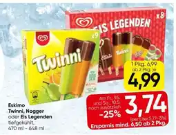 Eurospar Eskimo Twinni, Nogger oder Eis Legenden Angebot