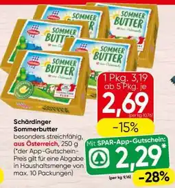 Spar Schärdinger Sommerbutter Angebot