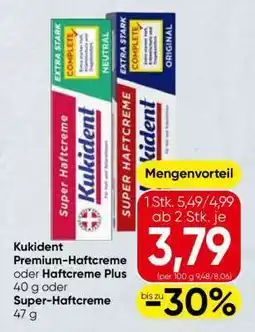Spar Kukident Premium-Haftcreme oder Haftcreme Plus oder Super-Haftcreme Angebot