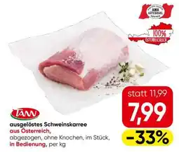 Eurospar Ausgelöstes Schweinskarree Angebot
