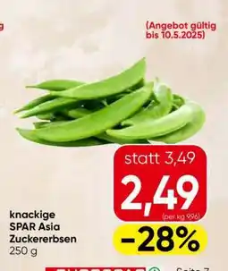 Eurospar knackige SPAR Asia Zuckererbsen Angebot