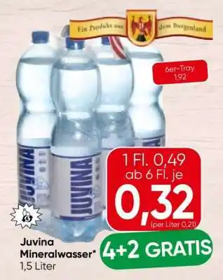 Spar Juvina Mineralwasser Angebot
