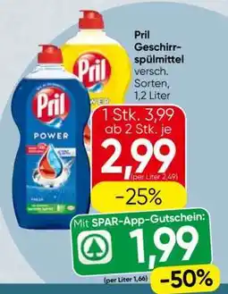 Spar Pril Geschirrspülmittel Angebot