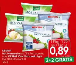 Eurospar DESPAR Ital. Mozzarella oder DESPAR Vital Mozzarella light Angebot