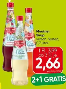 Eurospar Mautner Sirup Angebot
