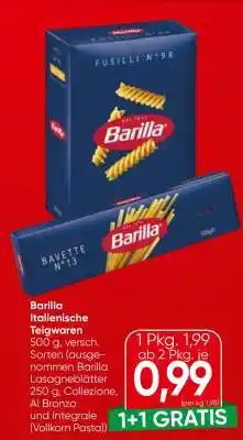 Eurospar Barilla Italienische Teigwaren Angebot