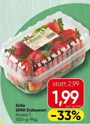 Spar Süße SPAR Erdbeeren Angebot