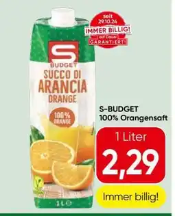 Spar S-BUDGET 100% Orangensaft Angebot