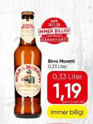 Spar Birra Moretti Angebot
