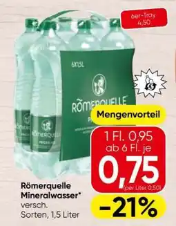 Spar Roemerquelle Mineralwasser Angebot