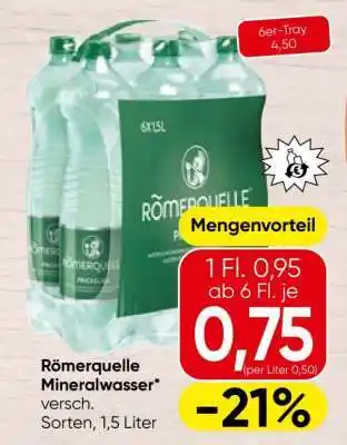 Spar Roemerquelle Mineralwasser Angebot