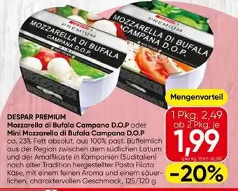 Spar Mozzarella di Bufala Campana D.O.P. oder Mini Mozzarella di Bufala Campana D.O.P Angebot
