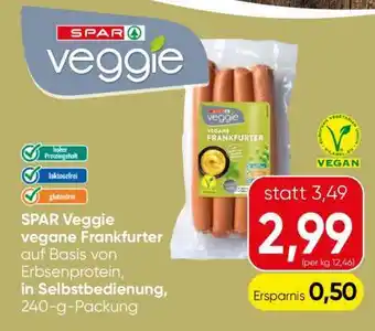 Spar SPAR Veggie vegane Frankfurter Angebot