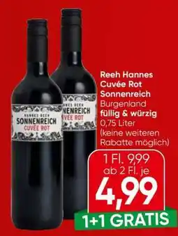 Spar Reeh Hannes Cuvée Rot Sonnenreich Angebot