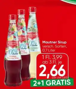Spar Mautner Sirup Angebot