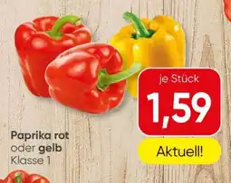 Spar Paprika rot oder gelb Angebot