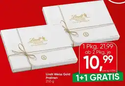 Spar Lindt Weiss Gold Pralinen Angebot