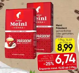 Spar Meinl Präsident Angebot