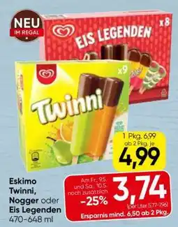 Spar Eskimo Twinni, Nogger oder Eis Legenden Angebot