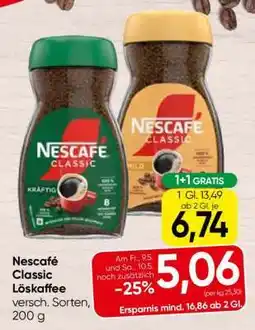 Spar NESCAFÉ CLASSIC LÖSKAFFEE Angebot