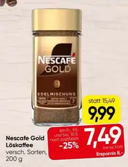 Spar Nescafé Gold Löskaffee Angebot