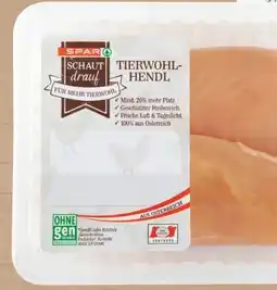 Spar Spar Schaut drauf Tierwohl-Hendl-Filet Angebot