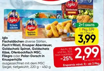 Eurospar Iglo Fischstäbchen Angebot
