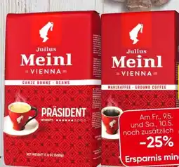 Eurospar Julius Meinl Präsident Angebot