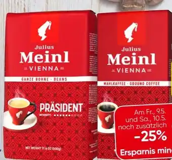 Eurospar Julius Meinl Präsident Angebot