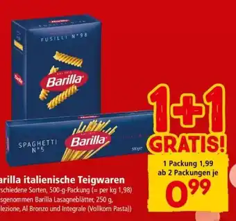 Interspar Barilla Teigwaren Angebot